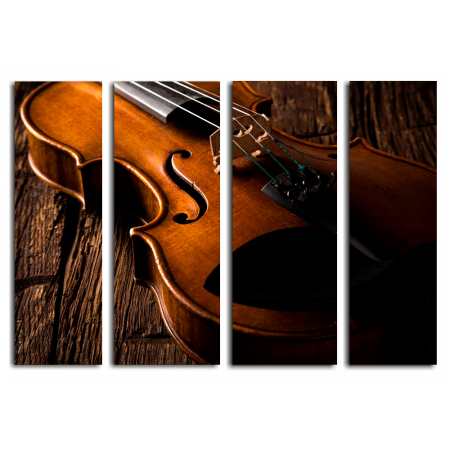Модульная картина Скрипка в кабинете